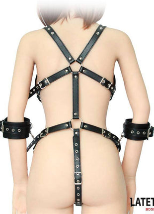 Bondage Harness with Cuffs