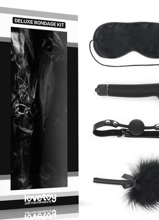 Bondage Kit Deluxe with Vibrator Black