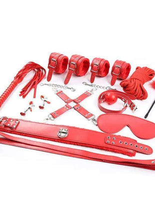 Bondage Set 10 Pieces RedKits BDSMsecretsextoys.store