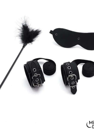 Bondage Set with Blindfold, Feather Tickle and Cuffs