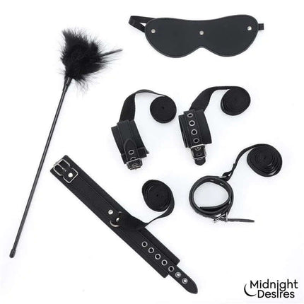 Bondage Set with Blindfold, Feather Tickle and Cuffs
