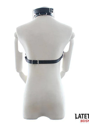 Bondage Strap Bra with Gag and Nipple Clamps