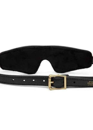 Synthetic leather blindfold for enhanced sensory and intimate play