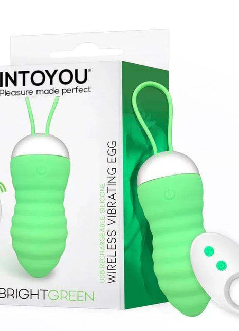 Brightgreen vibrating egg remote control USB silicone