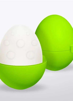 Green bumpy textured elastic masturbator egg for intense pleasure