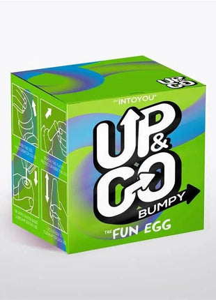 Green bumpy elastic masturbator egg for intense pleasure