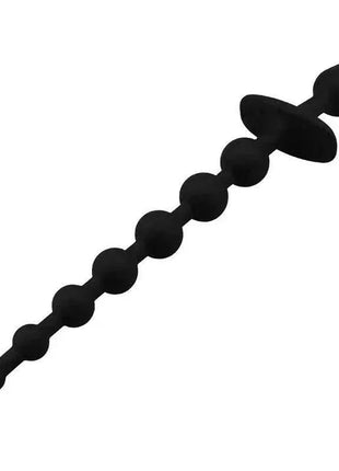 Butt Plug and Anal Chain Silicone Black