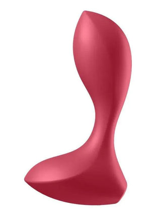 Red silicone Butt Plug Backdoor Lover with tapered tip and flared base for safe, comfortable anal pleasure