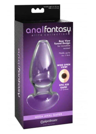 Clear silicone Butt Plug Mega Anal Gaper for comfortable anal play