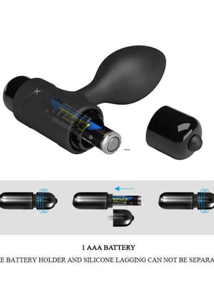 Butt Plug With Vibration Silcione