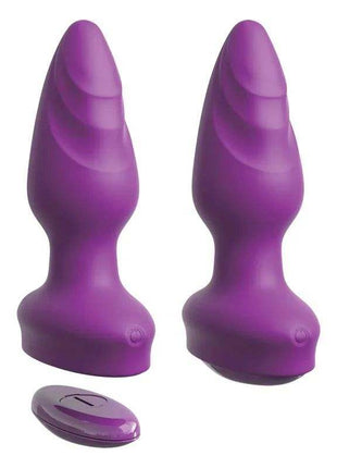 Silicone butt plug with vibration features and ergonomic design