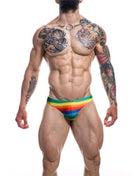 C4M01 Low Rise Bikini Brief Rainbow