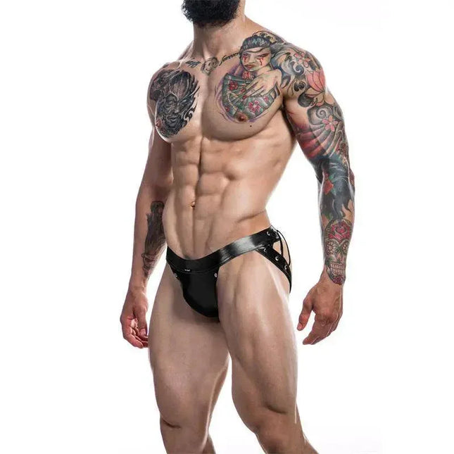 C4M14 Desire Jockstrap Leatherette Black XL