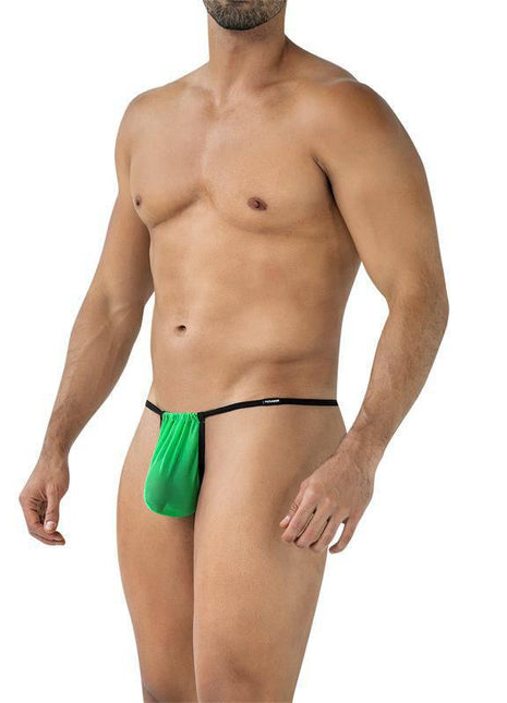 C4MSPX04 Fluo Pouch V-String Green