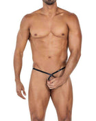 C4MSPX24 Crossed String Black Cuir S M