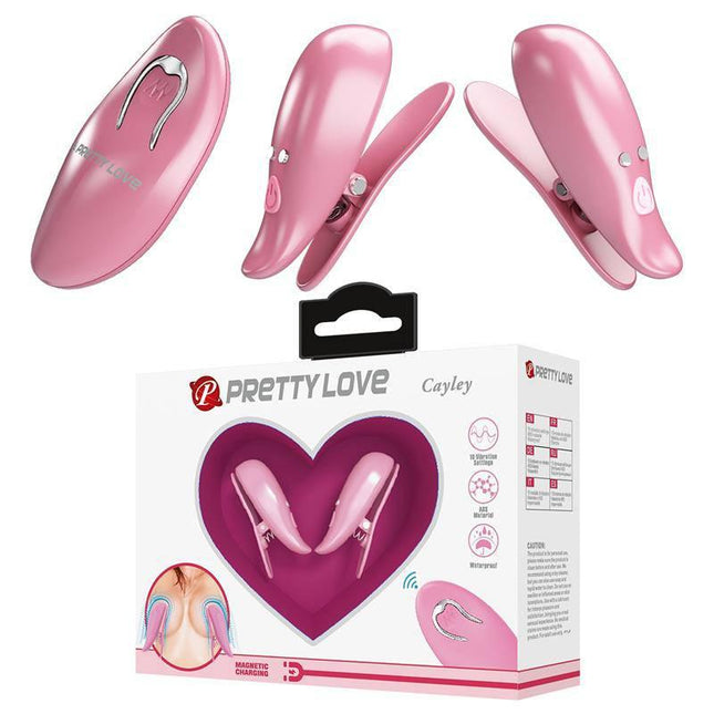 Cailey Nipple Clamps with Vibration and Remote