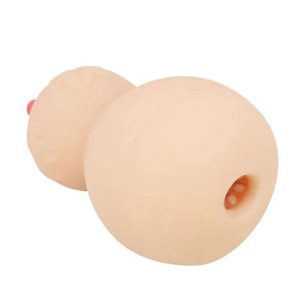 Calabash Breast Shaped Masturbator with Ribbed Texture