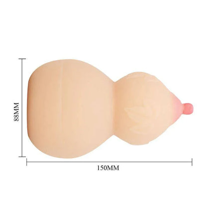 Calabash Breast Shaped Masturbator with Ribbed Texture