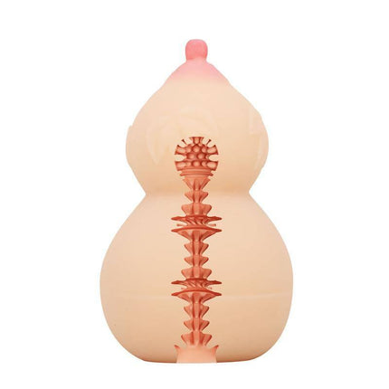 Calabash Breast Shaped Masturbator with Ribbed Texture