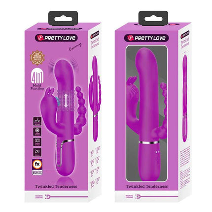 Cammy 4 in 1 Vibe with Rotating Balls and Anal Chain