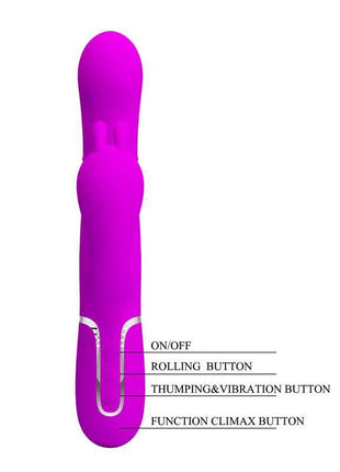 Cammy 4 in 1 Vibe with Rotating Balls and Anal Chain