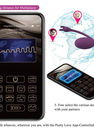 Catalina Vibrating Egg with APP Purple