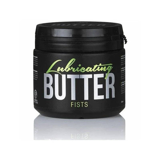 CBL Anal Lubricant Butter Fists 500 ml water-based anal lubricant with silky, long-lasting, pH-balanced formula for smooth, comfortable intimacy