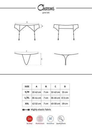 Charms Garter Belt and Thong