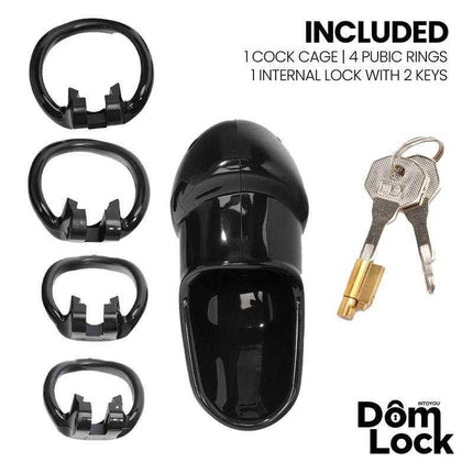 Chastity Cage with Internal Lock for Domination