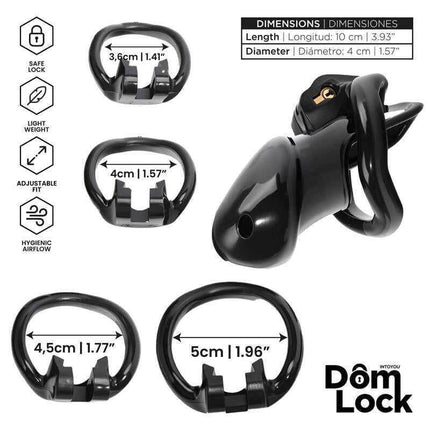 Chastity Cage with Internal Lock for Domination