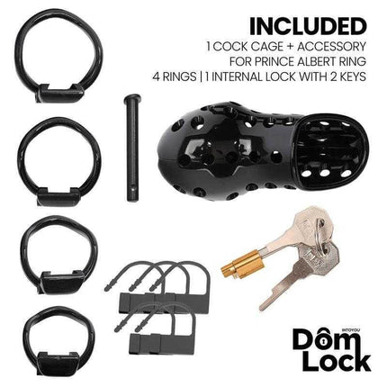 Chastity Cage with Lock - Domlock Convict Cage