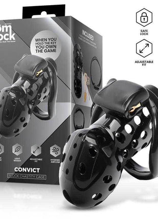 Chastity Cage with Lock - Domlock Convict Cage
