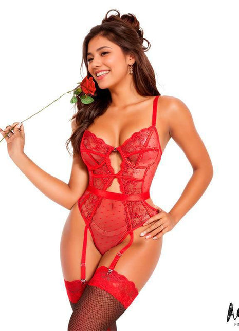 Chloe Teddy with Garter
