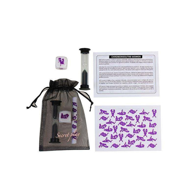 Chronomasutra Lesbian Couples Kit with passion cards, essential oils, personal massager, and guidebook for intimacy and connection