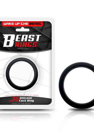 Cock Ring Solid Silicone 3.5 cm Black