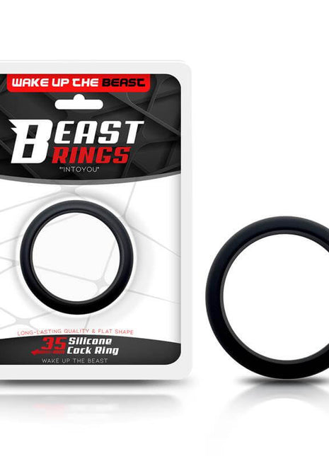Cock Ring Solid Silicone 3.5 cm Black