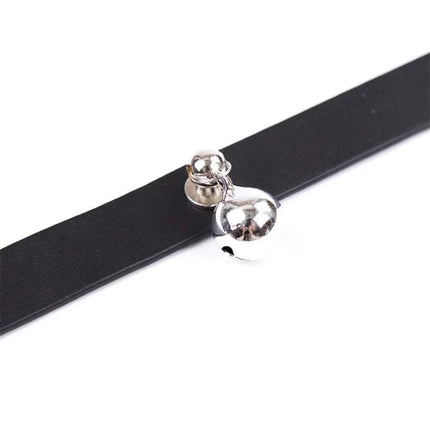 Collar with Bell Adjustable Black