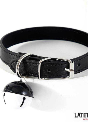 Collar with Bell Black Adjustable