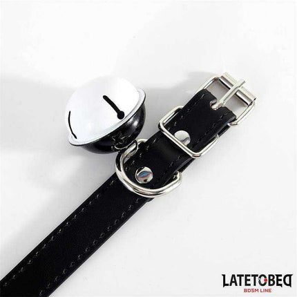 Collar with Bell Black Adjustable