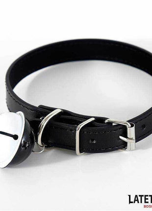 Collar with Bell Black Adjustable