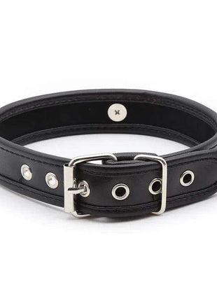 Black collar accessory with hoop detail stylish fashion
