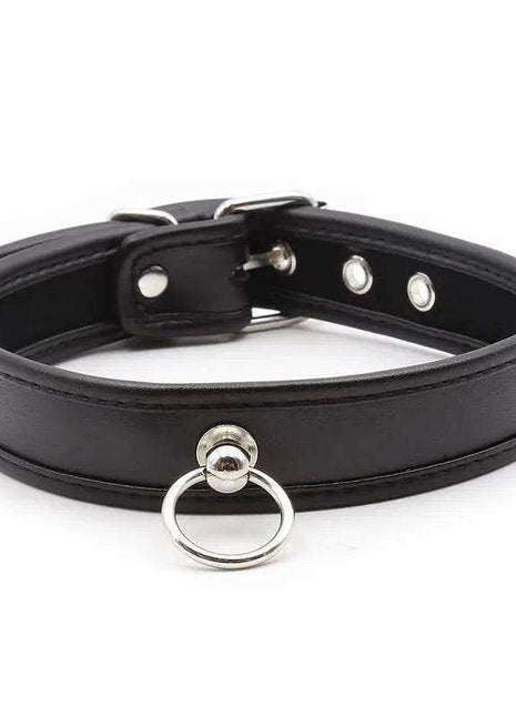Black fashion collar with hoop detail
