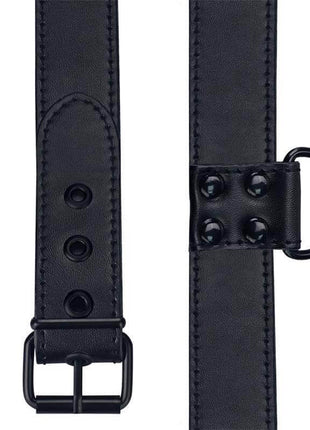 Collar with Leash Black Matt