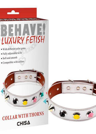 Collar with Thorns White
