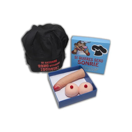 Cook Hat Set Tit Brooch Stimulator