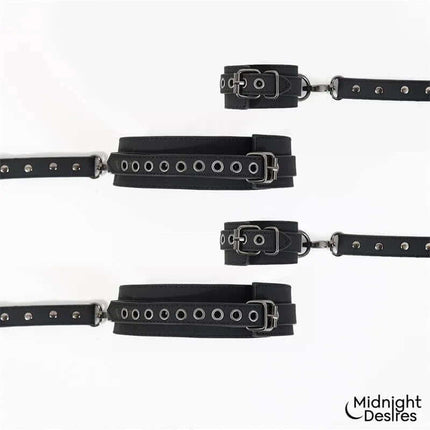 Cuffs and Thigh Hogtie Set