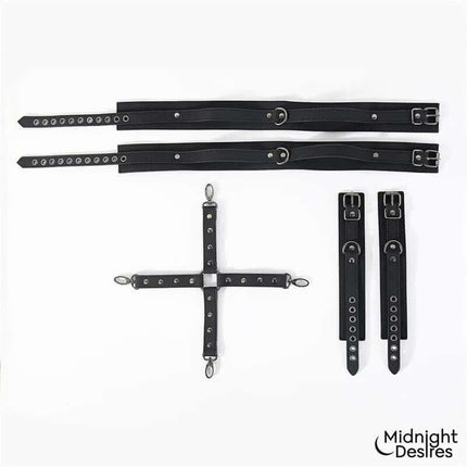 Cuffs and Thigh Hogtie Set