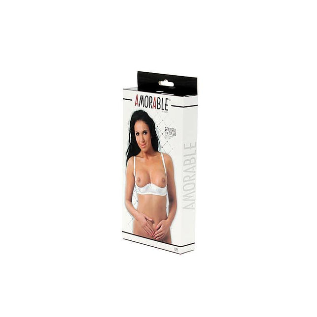 Cup Open Bra White