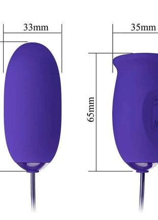 Daisy Youth Egg Vibrator and licking tongue