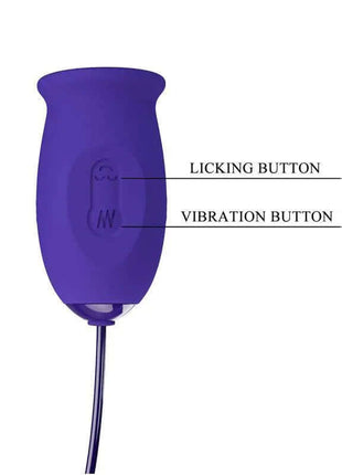 Daisy Youth Egg Vibrator and licking tongue